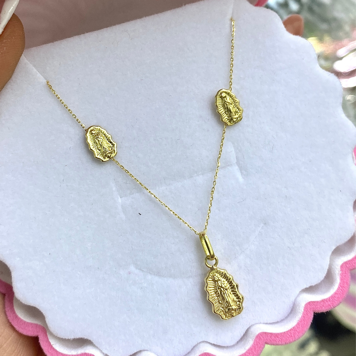 Conjunto Virgen Guadalupe - Oro 18K