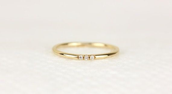 Anillo Brillante en Oro 18K
