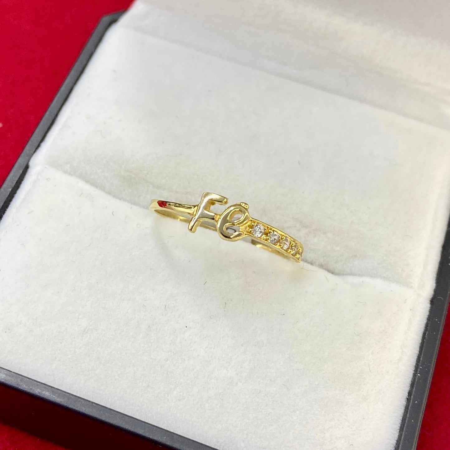 Anillo Fé Oro 18K