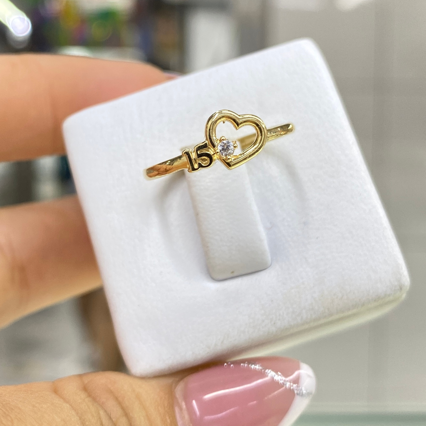 Anillo Corazón XV - Oro 18K