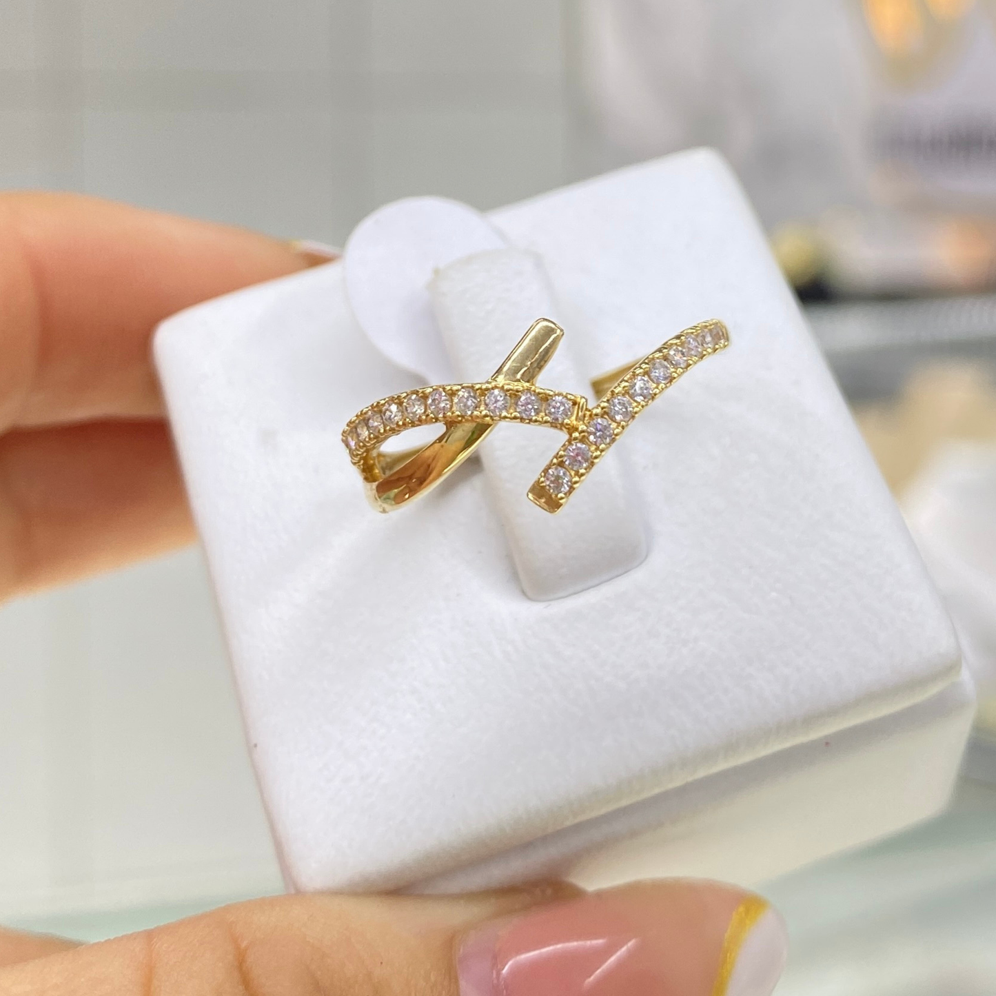 Anillo Cruzado Oro 18K