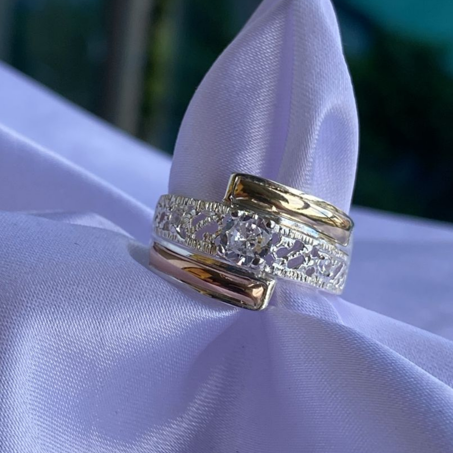 Anillo Plata Oro 925