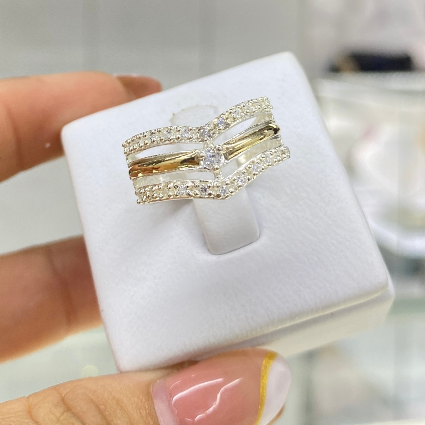 Anillo - Plata Oro 925