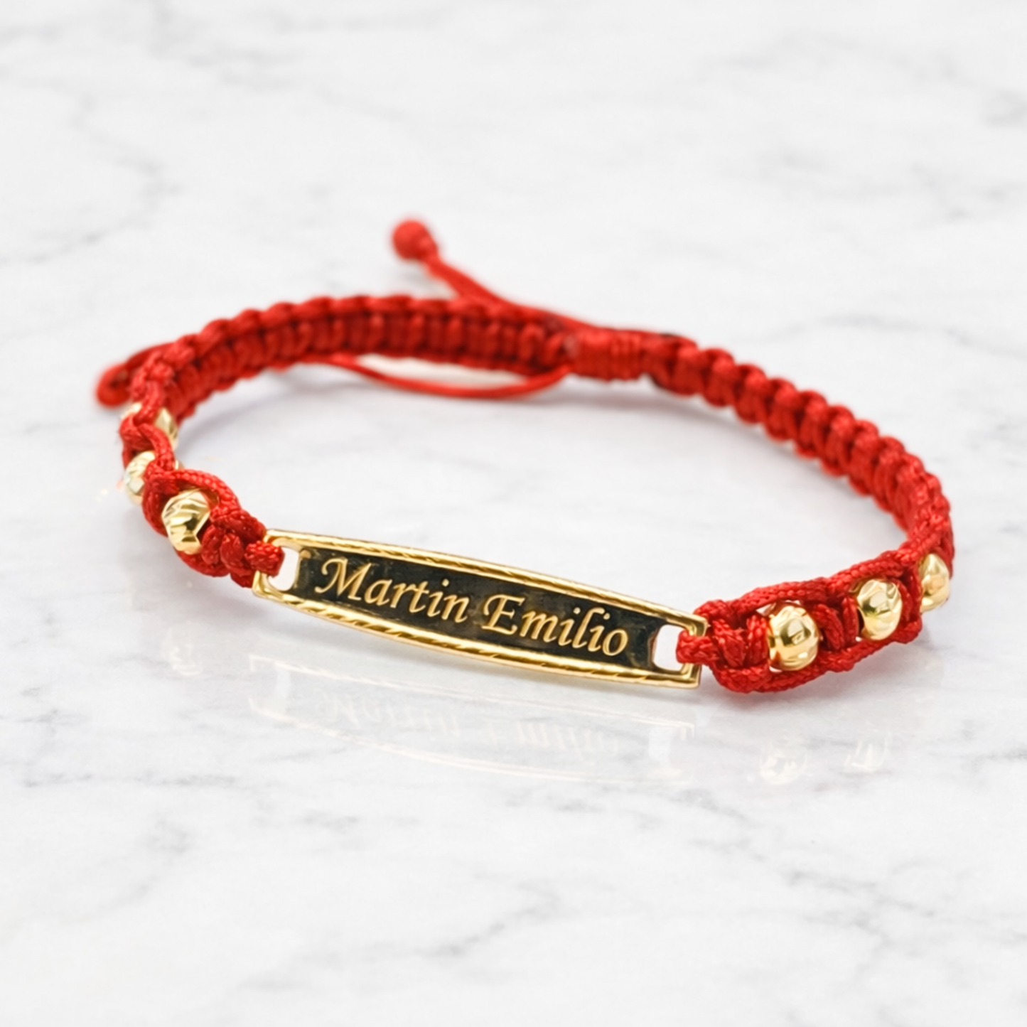 Pulsera Placa en Oro 18K - Grabado Personalizado