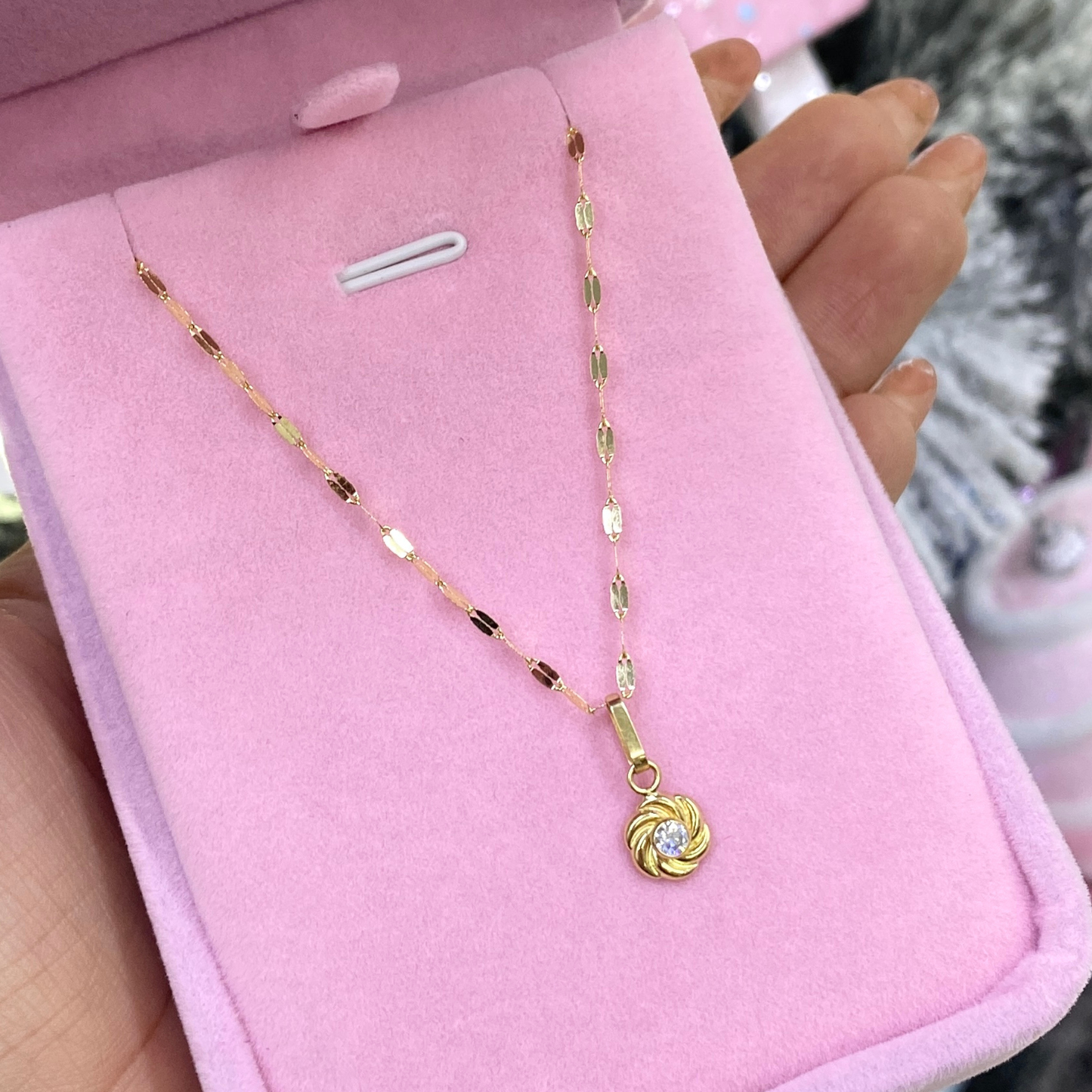 Cadena Flor - Oro 18K