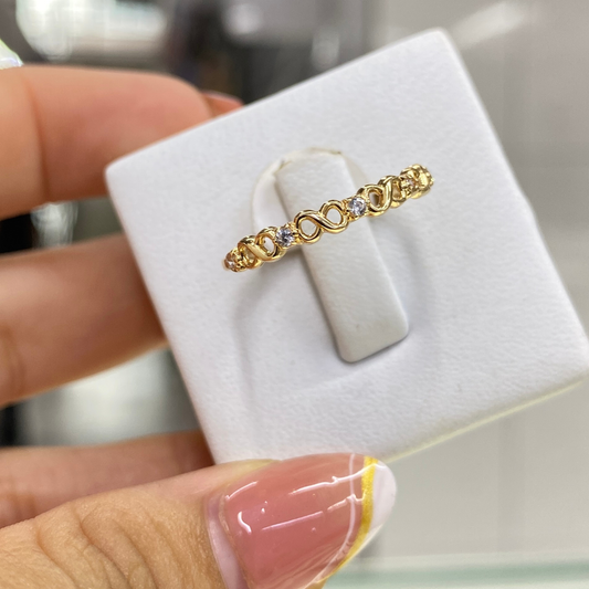 Anillo Infinito Oro 18K