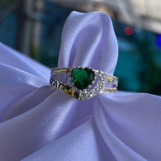 Anillo Graduación - Plata Oro