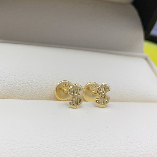 Topos Símbolo de Dólar en Oro 18K / 0,47 gr