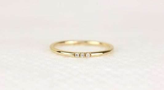 Anillo Brillante en Oro 18K