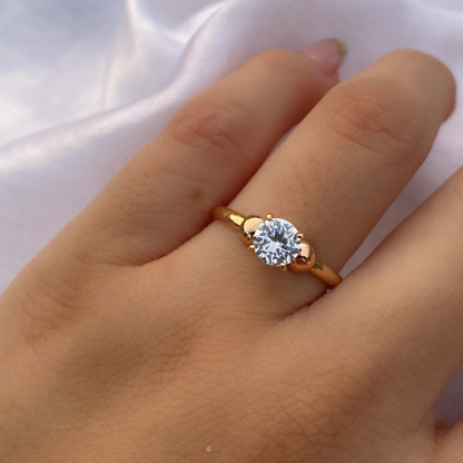 Anillo Solitario Oro 18K