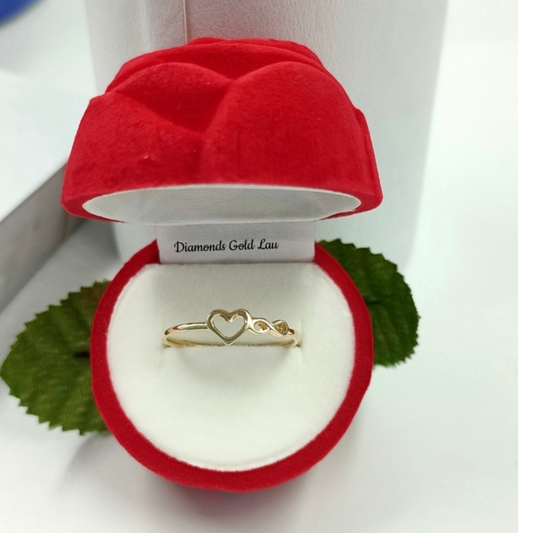 Anillo Corazón Infinito en Oro 18K