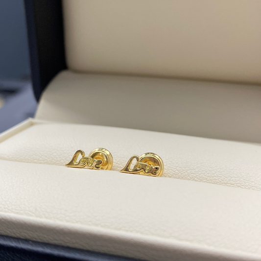 Topos Love Minimalistas en Oro 18K / 0,65 gr