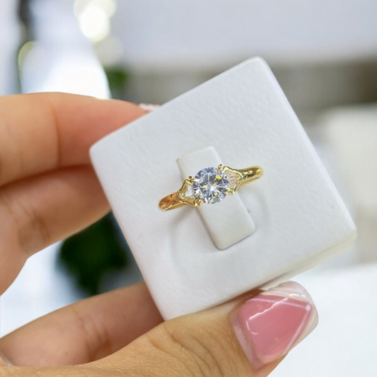 Anillo Clásico Brillante en Oro 18K