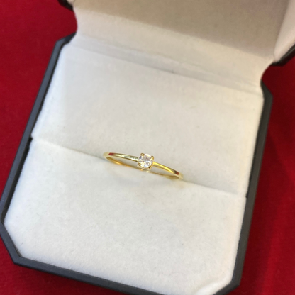 Anillo Solitario Oro 18K