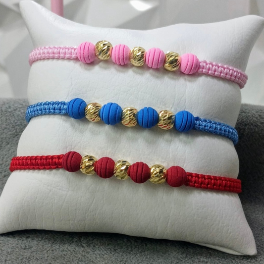 Pulsera Balines Oro 18k