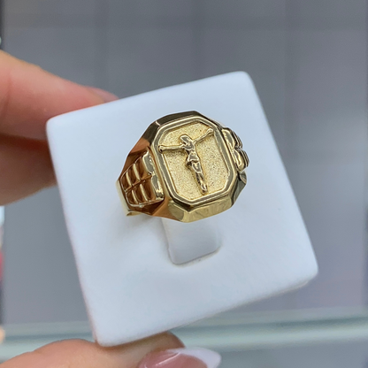 Anillo Cristo / 3,7 gr / Oro 18K