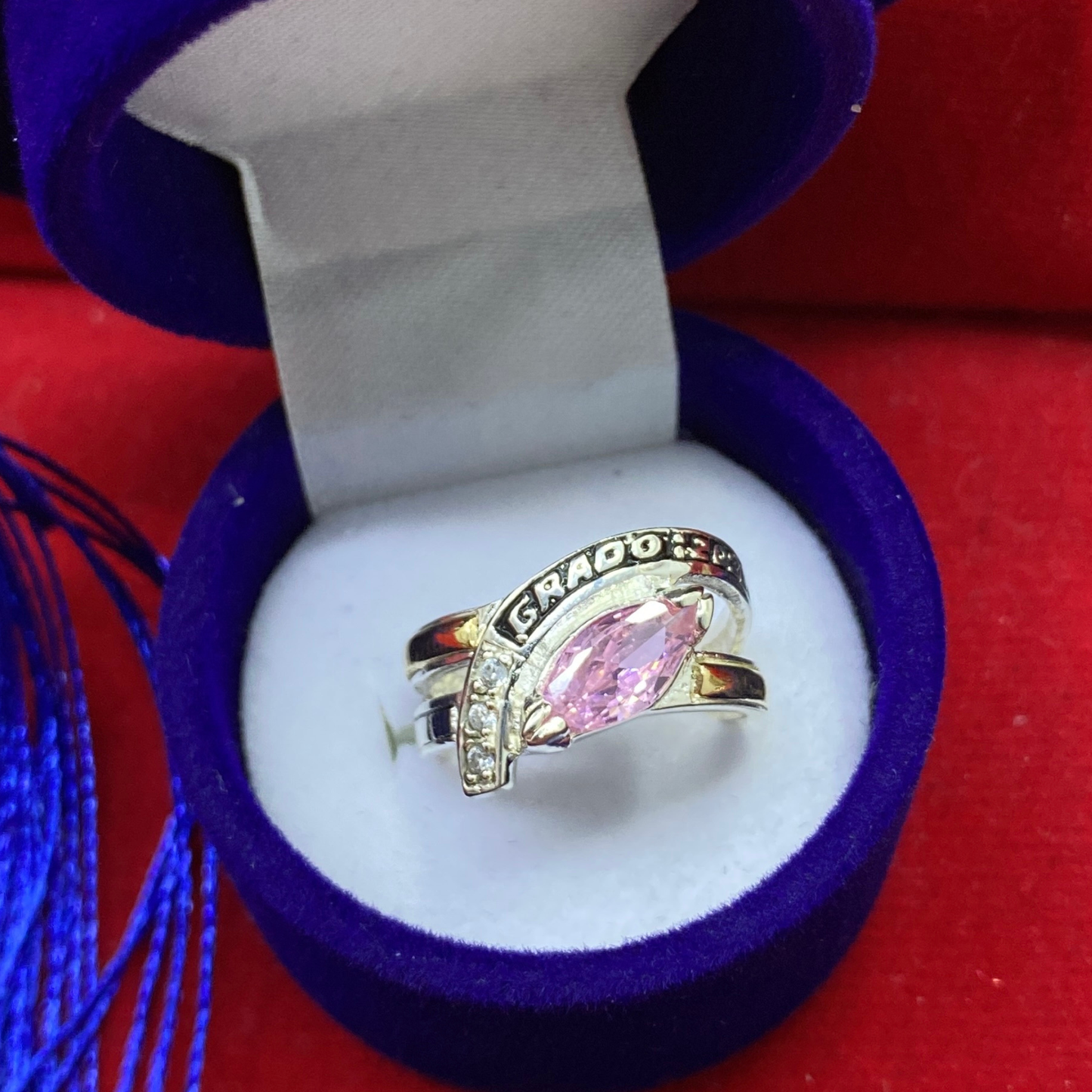 Anillo Graduación - Plata Oro