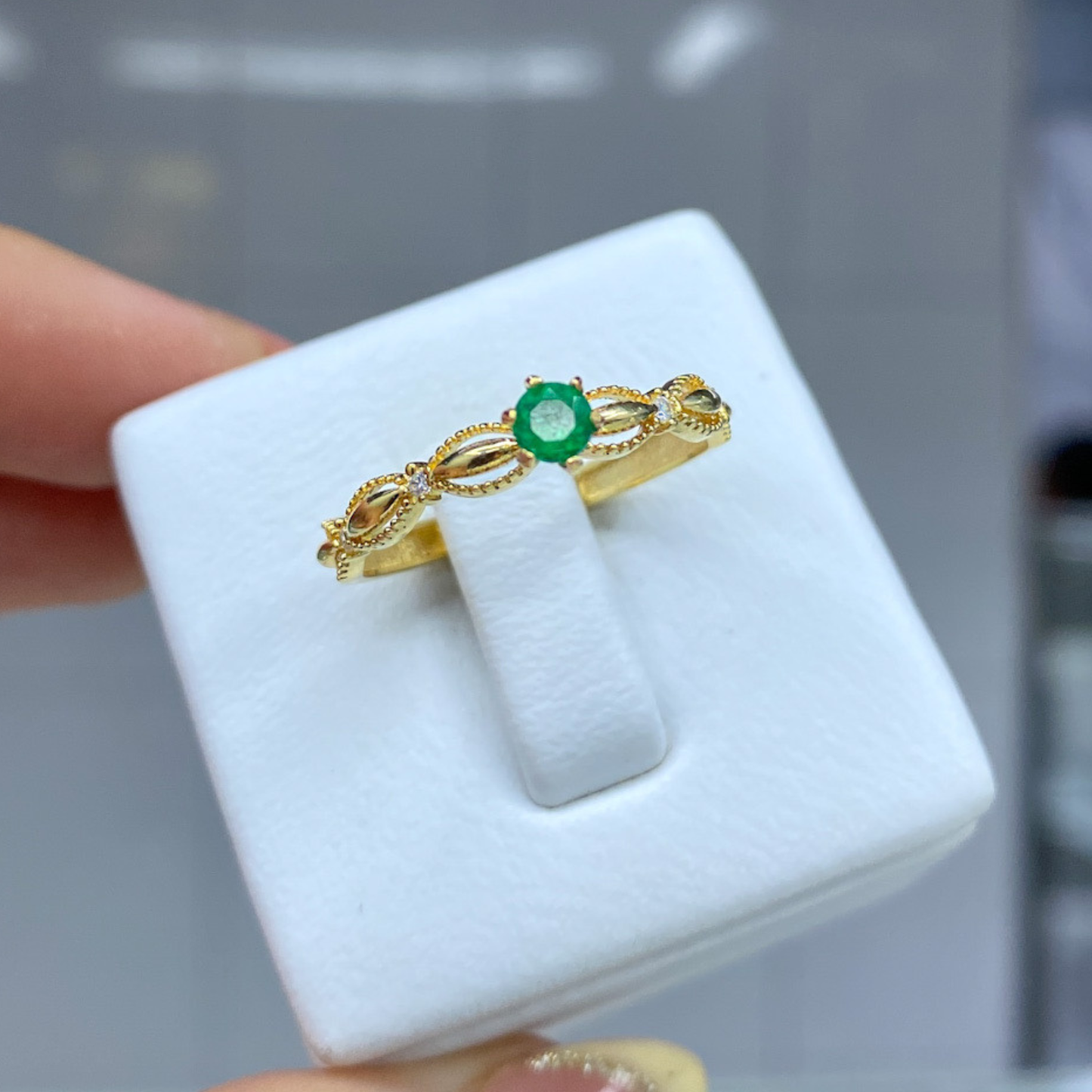 Anillo Princess Esmeralda  - Oro 18K / 1.83 gr