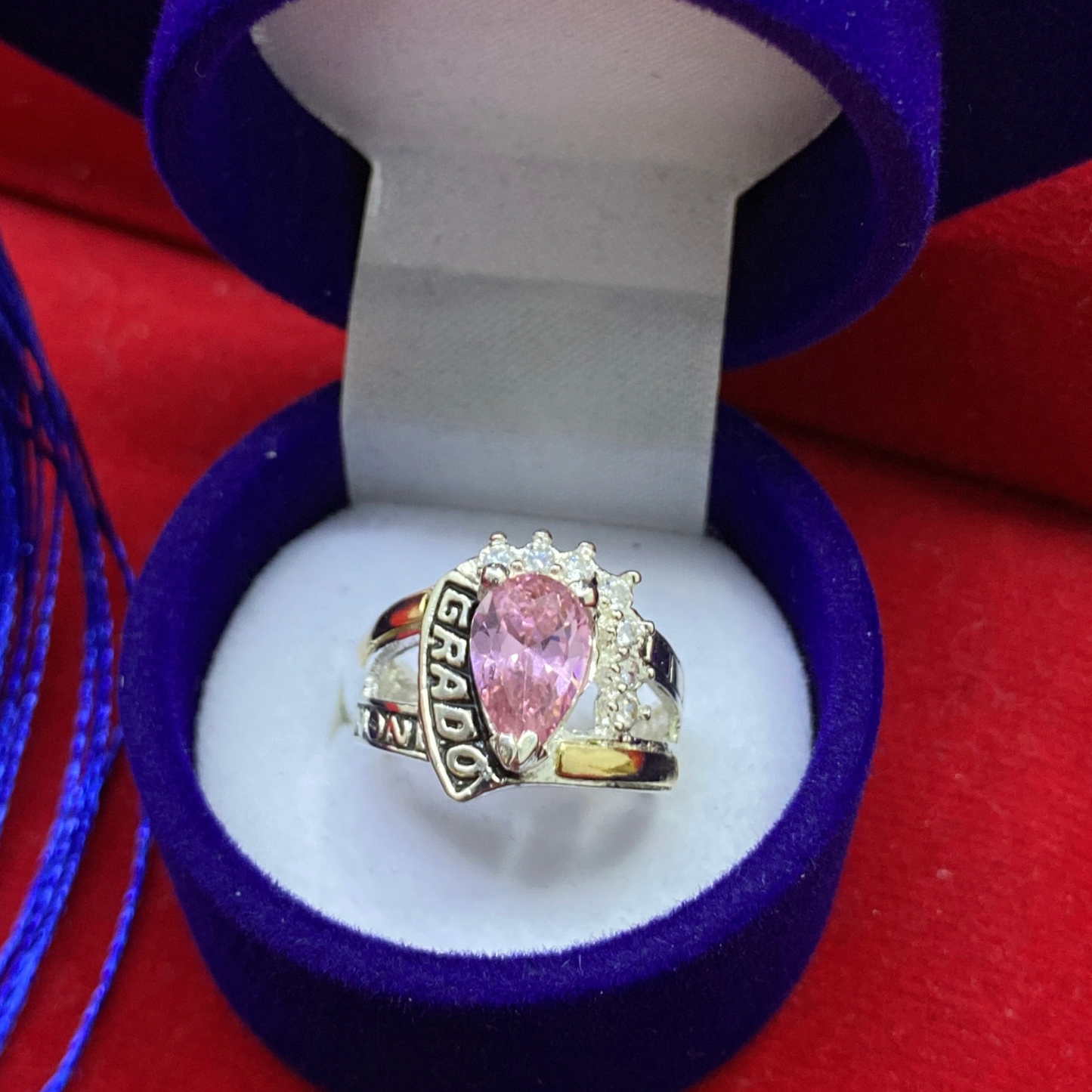 Anillo Graduación - Plata Oro