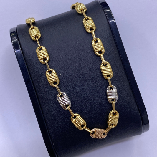 Pulsera Barriles Tres Oros - Oro 18K