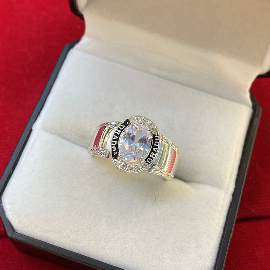 Anillo Graduación - Plata Oro 925