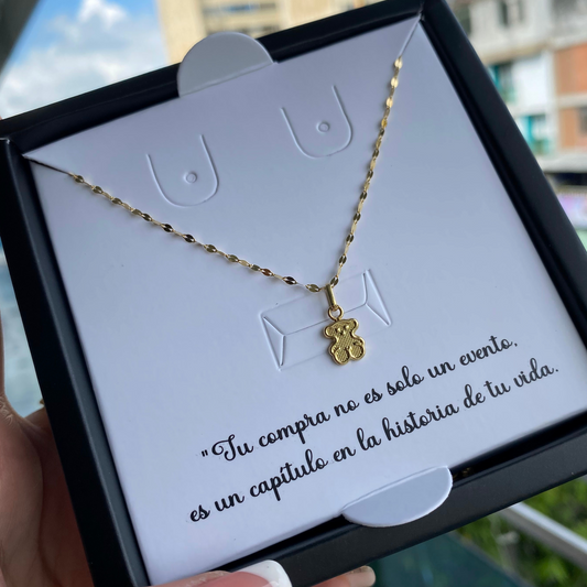 Cadena con Dije de Tous en oro 18k italiano