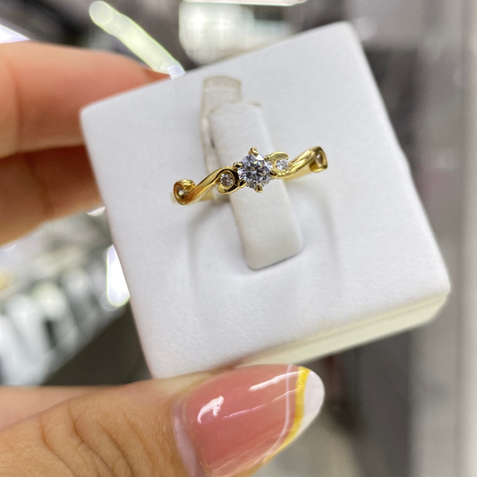 Anillo Solitario Oro 18K