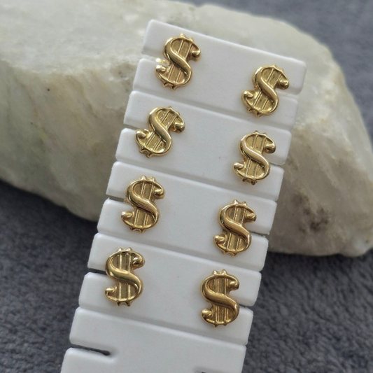 Aretes Signo Pesos Oro 18K