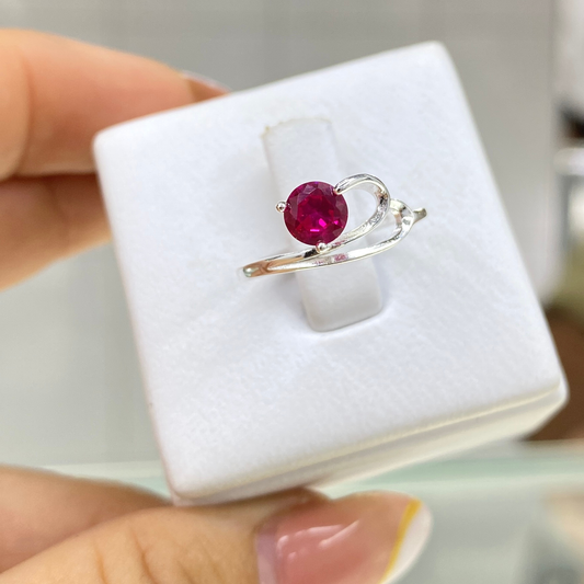 Anillo Encanto Rojo – Plata 925