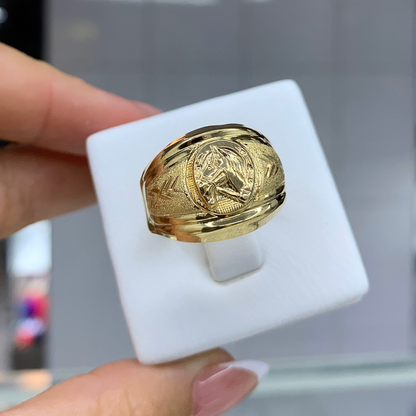 Anillo de Caballo Oro 18K /  3,95 gr / Diseño Exclusivo