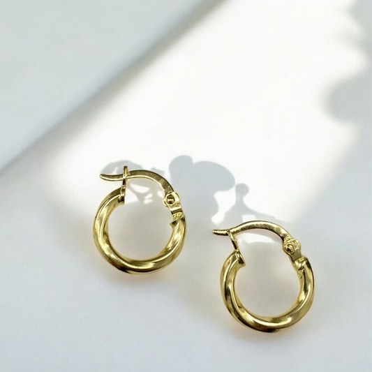 Candonga Entorchada Pequeña - Oro 18K