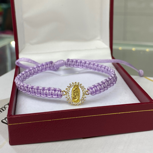 Pulsera Virgen de Guadalupe en oro 18K – Fe y elegancia