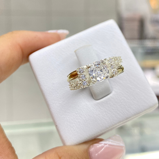 Anillo Plata Oro 925