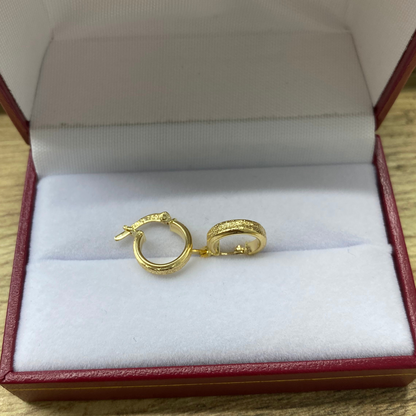 Candongas Diamantadas Oro 18k – Brillo y estilo único