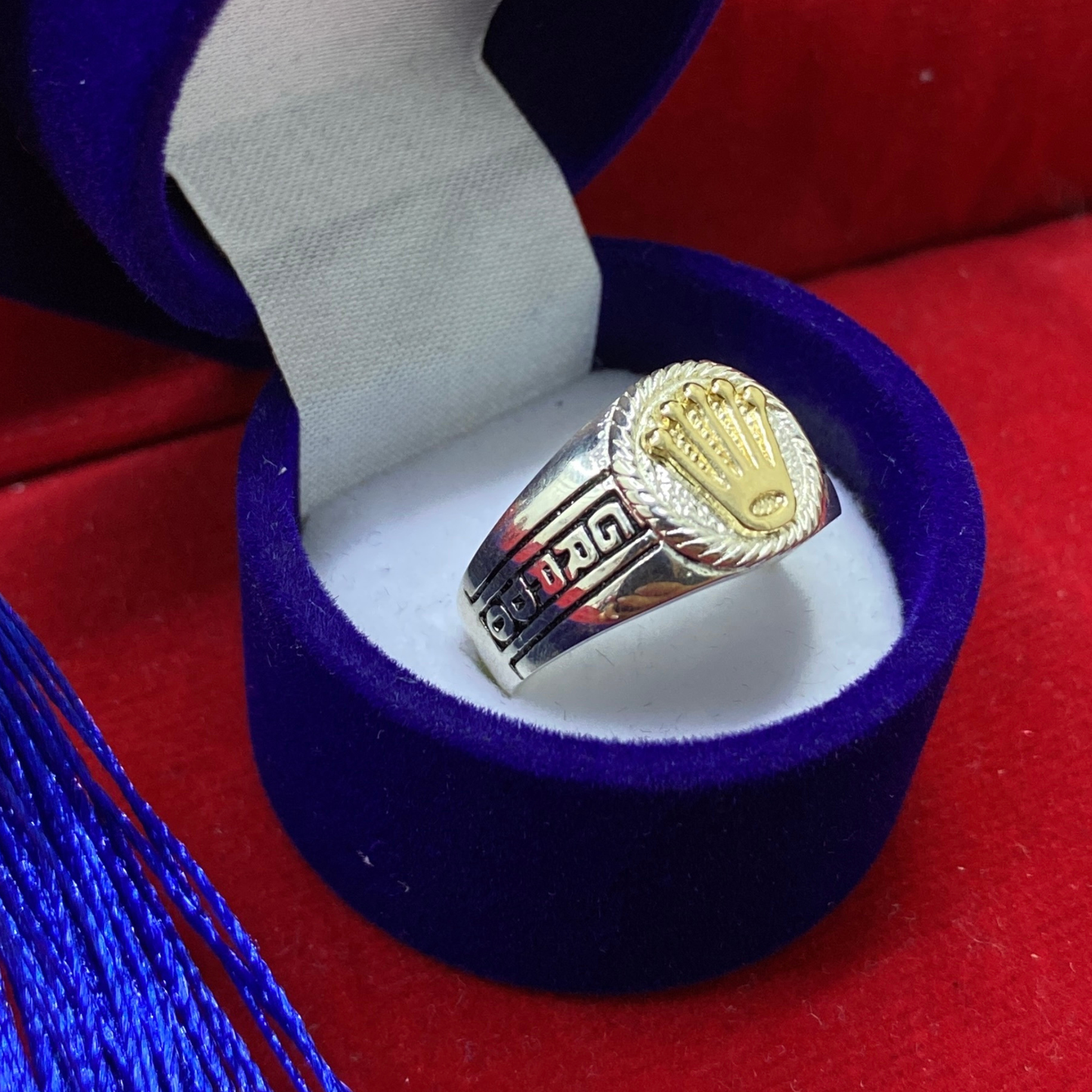 Anillo Rolex Graduación - Plata Oro 925