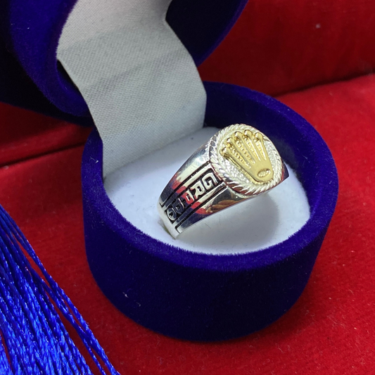 Anillo Rolex Graduación - Plata Oro 925