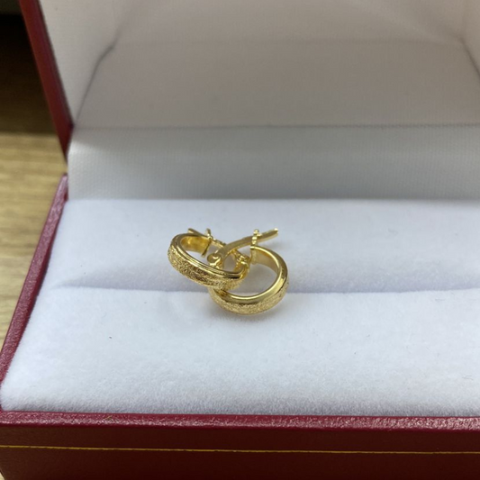 Candongas Diamantadas Oro 18k – Brillo y estilo único