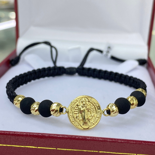 Pulsera Oro 18K - Protección San Benito