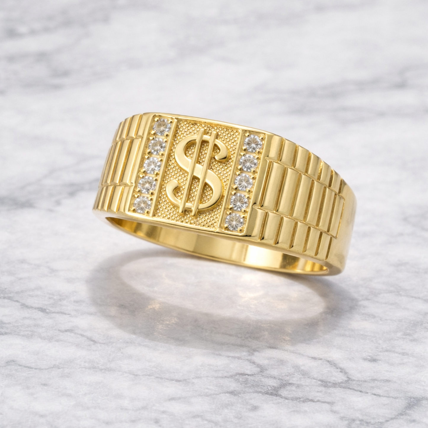 Anillo Signo Pesos - Oro 18K / 4,3 gr