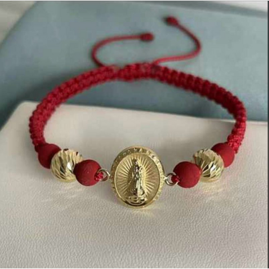Pulsera Virgen de Guadalupe Oro 18k
