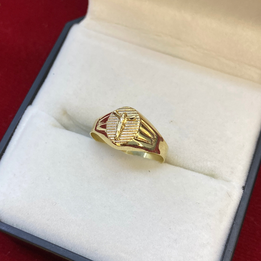 Anillo Cristo Oro 18K