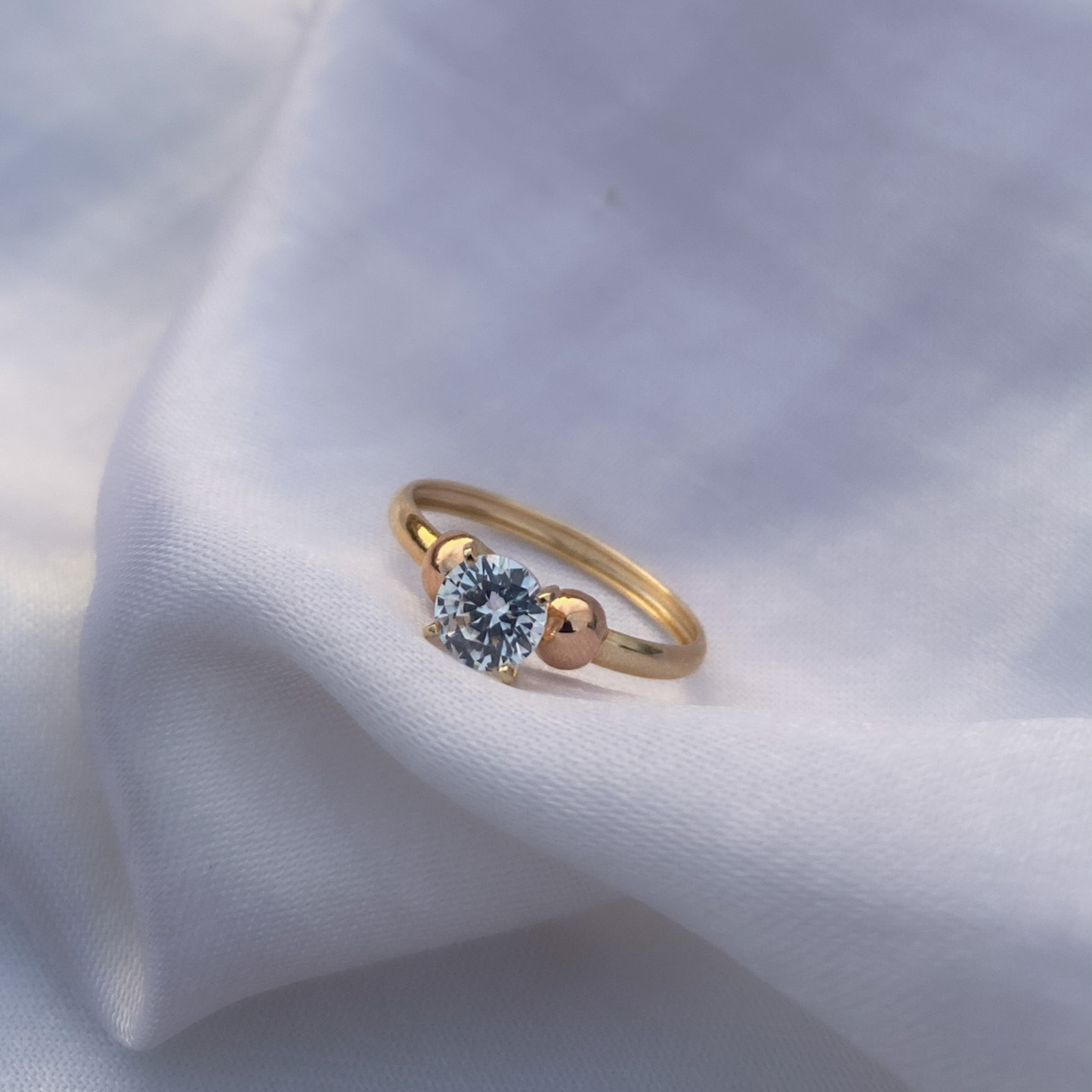 Anillo Solitario Oro 18K