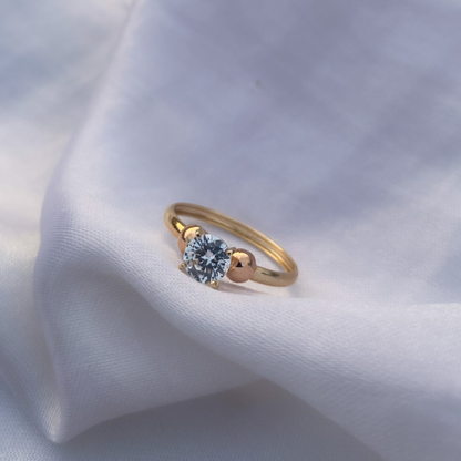 Anillo Solitario Oro 18K