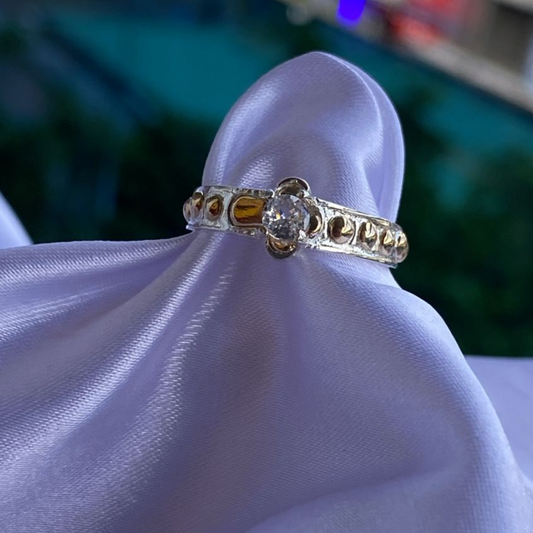 Anillo Denario Plata Oro  925