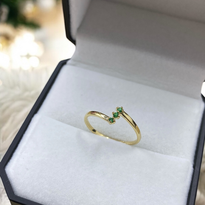 Anillos Tres Piedras Oro 18K