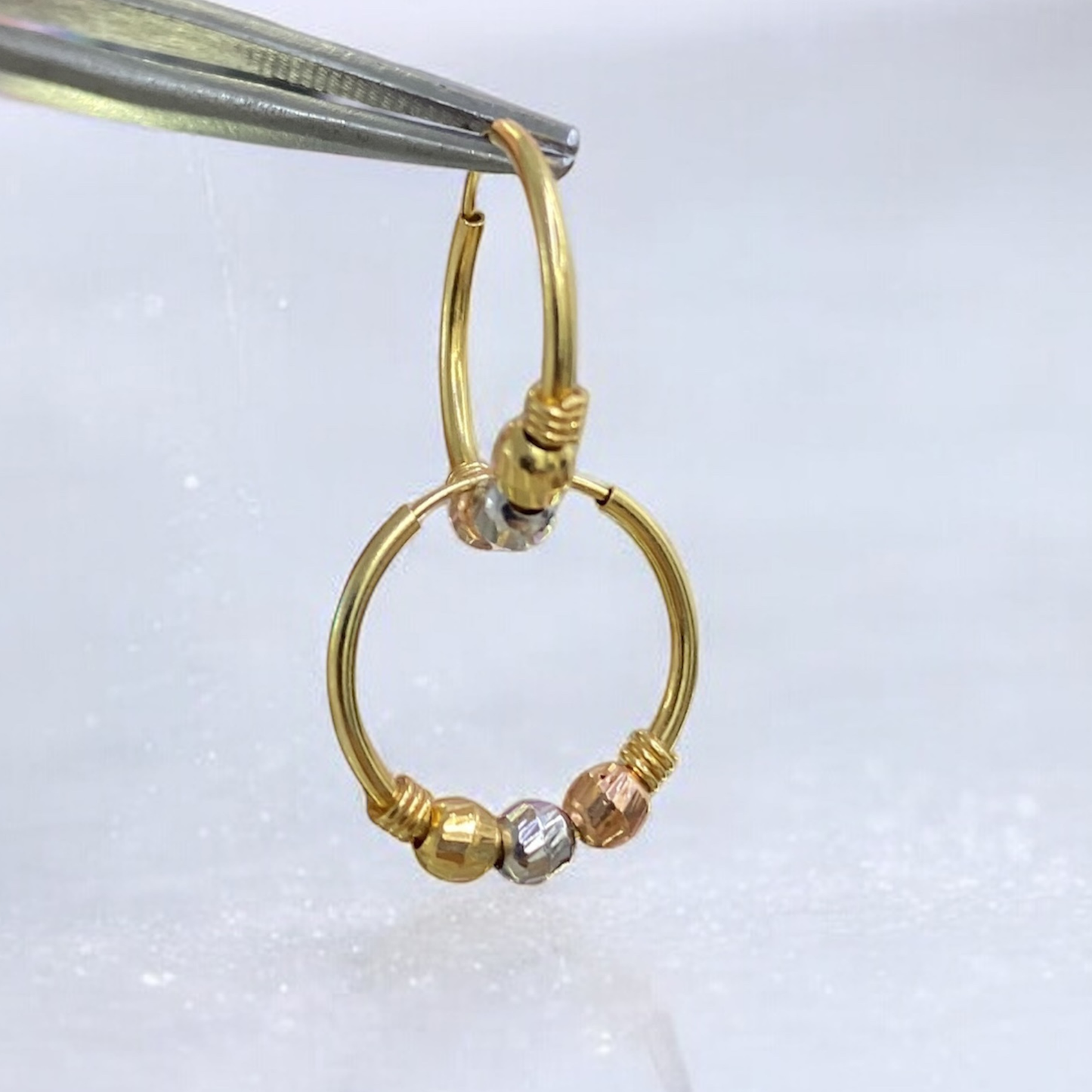 Candongas Tres Oros - Oro 18K