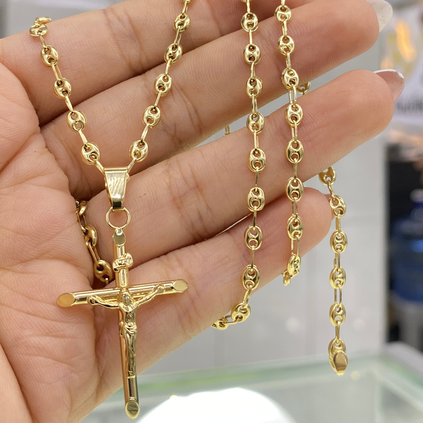 Cadena Cristo Gucci - Oro 18K