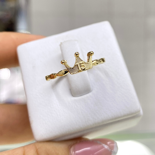 Anillo Corona  XV - Oro 18K